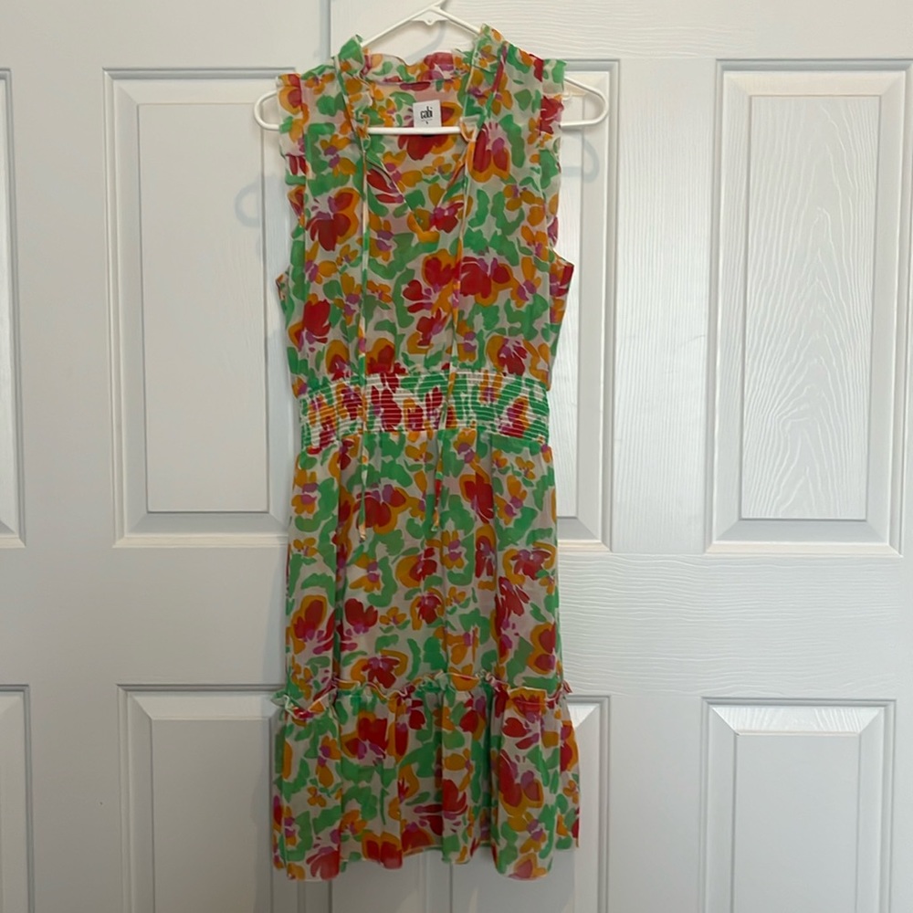 Cabi floral spring dress size small